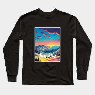 Big Sky Montana United States ski Long Sleeve T-Shirt